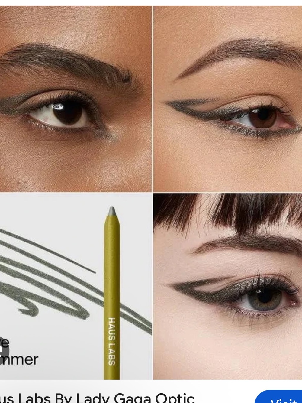 Haus Labs By Lady Gaga Olive Green shimmer Eyeliner Pencil